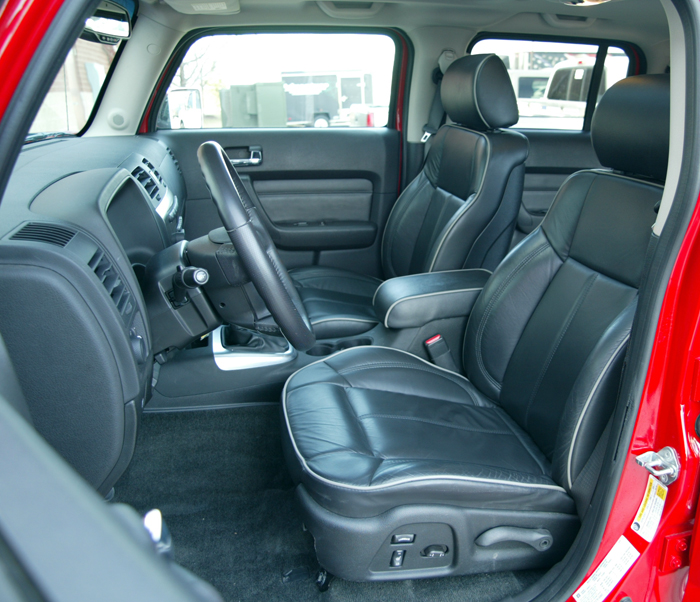 2007 Hummer H3 Ebony Leather Interior