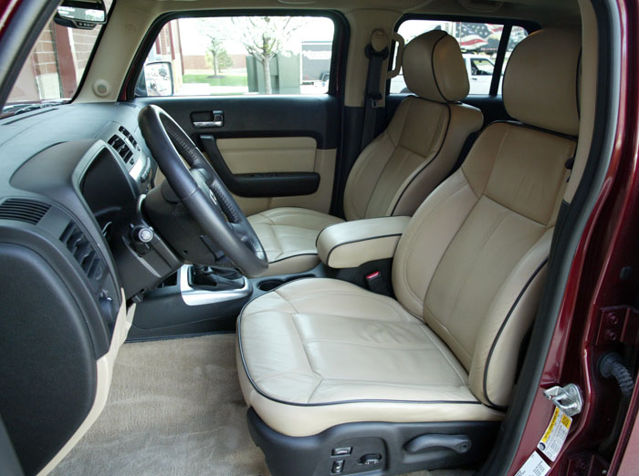 2008 Hummer H3 Ebony Leather Interior