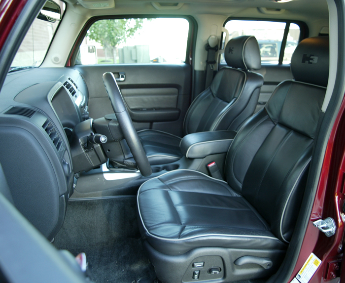 2007 Hummer H3X Ebony Leather Interior