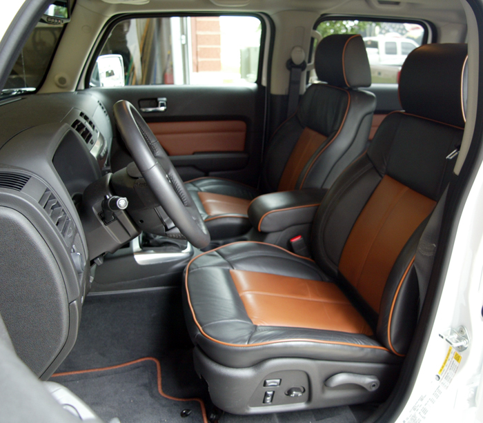 2009 Hummer H3T Ebony Morocco Leather Interior