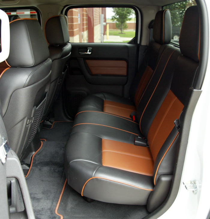 2009 Hummer H3T Rear Seat Interior