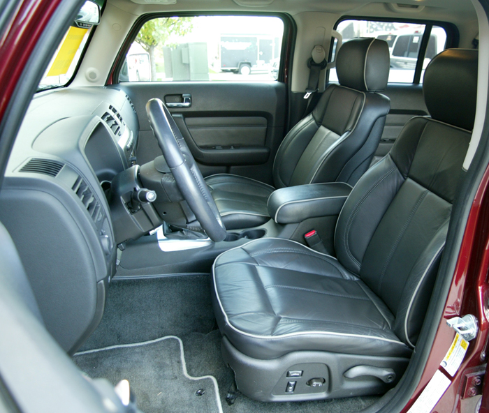 2007 Hummer H3 Ebony Leather Interior