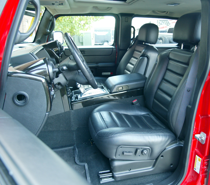 2007 Hummer H2 Ebony Leather Interior